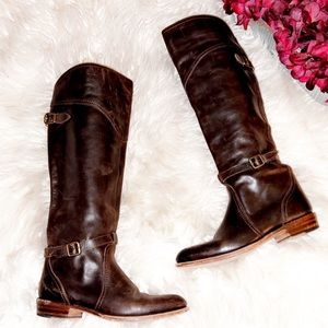 FRYE Brown Leather Tall Boot